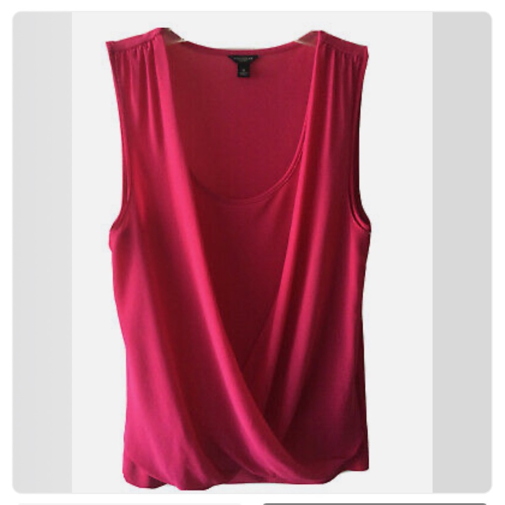 Ann Taylor Fuschia Pink Sleeveless Tank Top